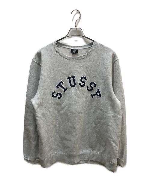 stussy（ステューシー）stussy (ステューシー) アーチロゴスウェット グレー サイズ:Lの古着・服飾アイテム