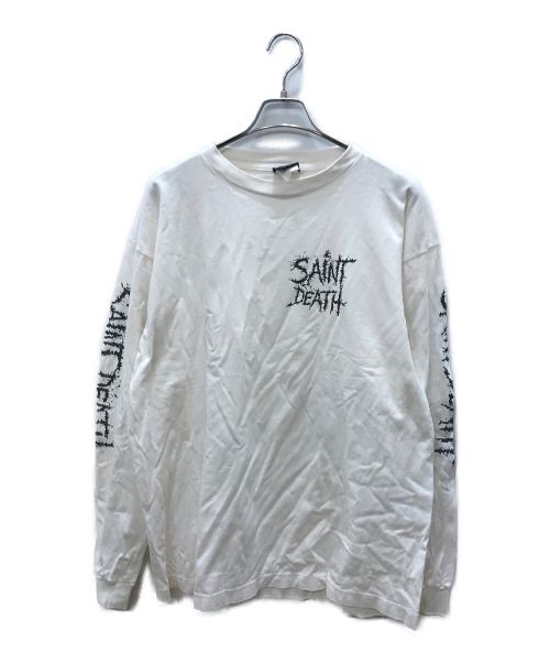 SAINT MICHAEL（セントマイケル）SAINT MICHAEL (セントマイケル) ロングスリーブカットソー ホワイト サイズ:XLの古着・服飾アイテム
