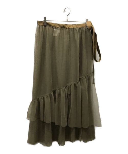MARECHAL TERRE（マルシャルテル）MARECHAL TERRE (マルシャルテル) リバーシブルチュールプリーツスカート ブラウン サイズ:2の古着・服飾アイテム