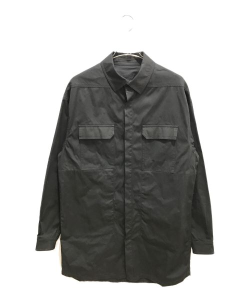 RICK OWENS（リックオウエンス）RICK OWENS (リックオウエンス) TE素材シャツジャケット ブラック サイズ:記載なしの古着・服飾アイテム