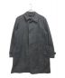 ISSEY MIYAKE（イッセイミヤケ）の古着「比翼ステンカラーコート」｜ブラック