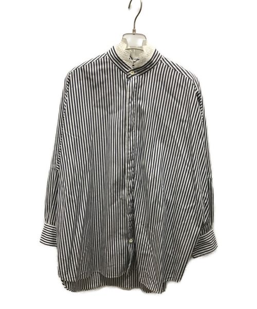UNION LAUNCH（ユニオンランチ）UNION LAUNCH (ユニオンランチ) ストライプシャツ ネイビー サイズ:FREEの古着・服飾アイテム