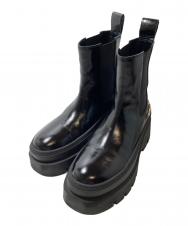 MANA (マナ) サイドゴアブーツ ブラック サイズ:40