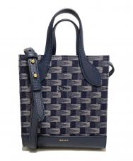 BALLY (バリー) BAR MINI KEEP ON logo-jacquard インディゴ