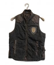 DIESEL (ディーゼル) 切替ベスト カーキ サイズ:S