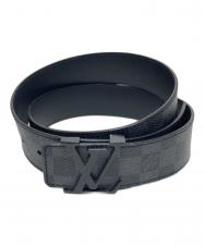 LOUIS VUITTON (ルイ ヴィトン) イニシアル ダミエグラフィットベルト ブラック サイズ:95