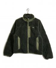 LACOSTE (ラコステ) ベーシックシェルパフリースジャケット グリーン サイズ:M