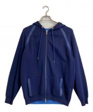 MONCLER (モンクレール) ニットパーカー ブルー サイズ:XL