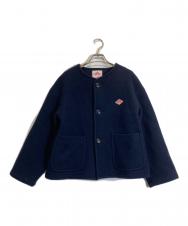 DANTON (ダントン) COLLARLESS JACKET ネイビー サイズ:S