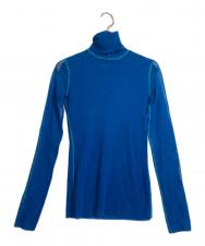 Jean Paul GAULTIER SOLEIL (ジャンポールゴルチェ ソレイユ) タートルネックパワーネット ブルー サイズ:S