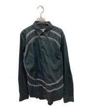BLACK COMME des GARCONS (ブラックコムデギャルソン) パイピングシャツ 1N-B009 ブラック サイズ:L