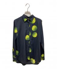 Paul Smith (ポールスミス) 青りんご長袖シャツ ブラック サイズ:38