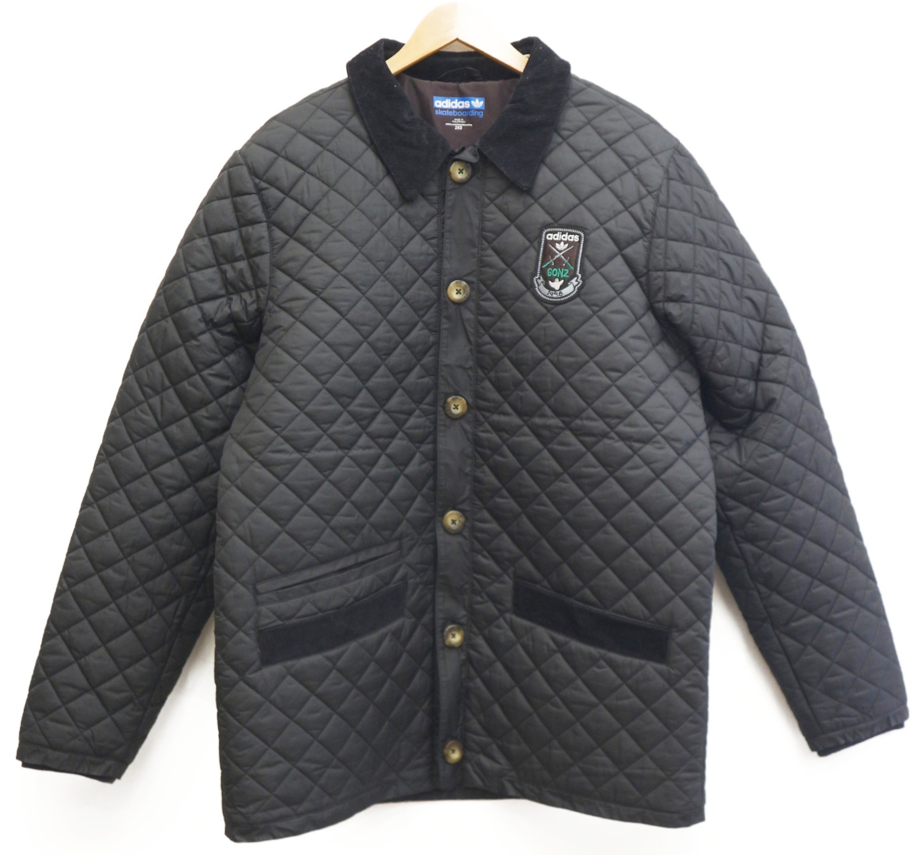 中古 古着通販 Adidas Mark Gonzales アディダス マークゴンザレス キルティングジャケット ブラック サイズ 2xl ブランド 古着通販 トレファク公式 Trefac Fashion