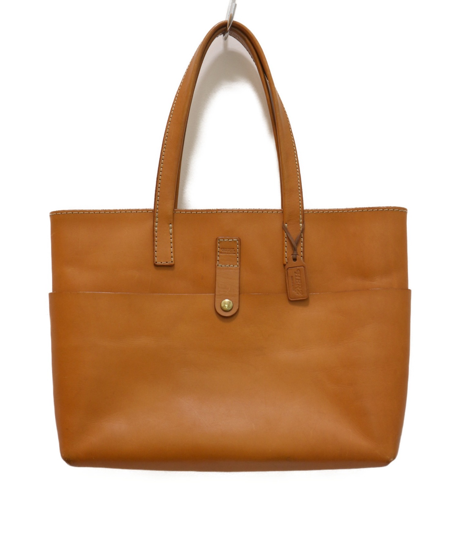 中古 古着通販 Herz ヘルツ レザートートバッグ ベージュ ブランド 古着通販 トレファク公式 Trefac Fashion