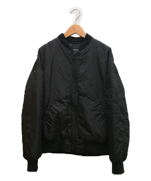BEAMS（ビームス）BEAMS (ビームス) フライトジャケット ブラック サイズ:Sの古着・服飾アイテム