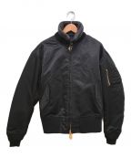 CEUEU（セウエウ）の古着「フェイクレイヤードMA-1ジャケット」｜ブラック