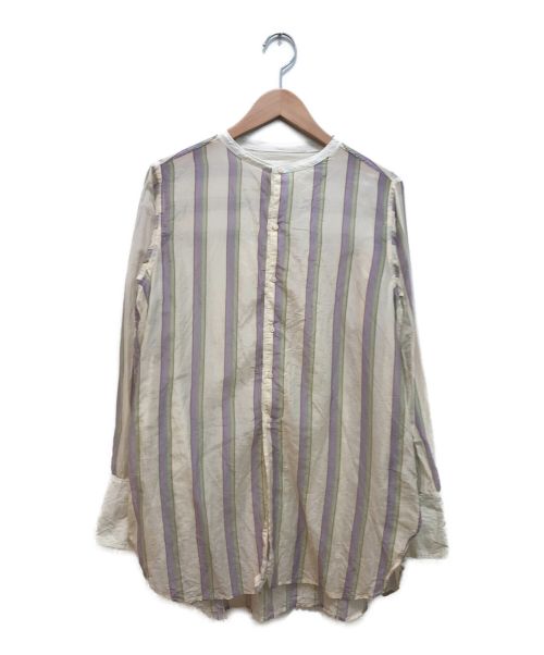 TODAYFUL（トゥデイフル）TODAYFUL (トゥデイフル) マルチ ストライプシルクシャツ ベージュ サイズ:Freeの古着・服飾アイテム
