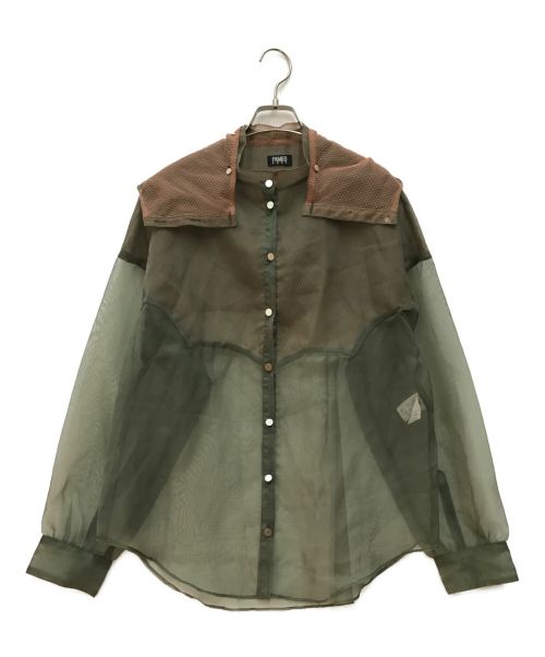 PAMEO POSE（パメオポーズ）PAMEO POSE (パメオポーズ) Hermit Shirts ハーミットシャツ グリーン サイズ:Fの古着・服飾アイテム