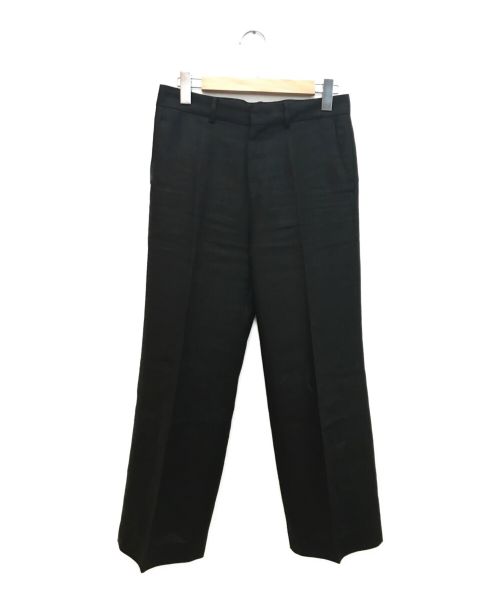 AP STUDIO（エーピーストゥディオ）AP STUDIO (エーピーストゥディオ) リネンワイドパンツ ブラック サイズ:34の古着・服飾アイテム