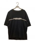 BLACK LABEL CRESTBRIDGEブラックレーベル クレストブリッジ）の古着「ロゴプリントクルーネックTシャツ　カットソー」｜ブラック