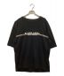 BLACK LABEL CRESTBRIDGE（ブラックレーベル クレストブリッジ）の古着「ロゴプリントクルーネックTシャツ　カットソー」｜ブラック