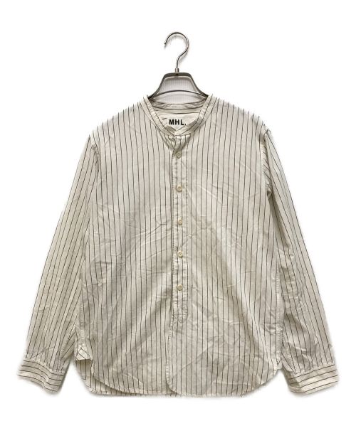 MHL（エムエイチエル）MHL (エムエイチエル) ストライプシャツ アイボリー サイズ:Sの古着・服飾アイテム