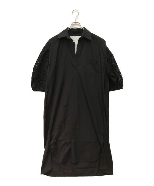 ticca（ティッカ）ticca (ティッカ) コットンレースパフスリーブワンピース ブラック サイズ:Fの古着・服飾アイテム