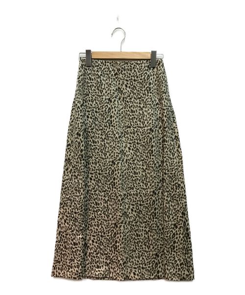 marmors（マルモア）marmors (マルモア) leopard flare skirt ベージュ サイズ:36の古着・服飾アイテム