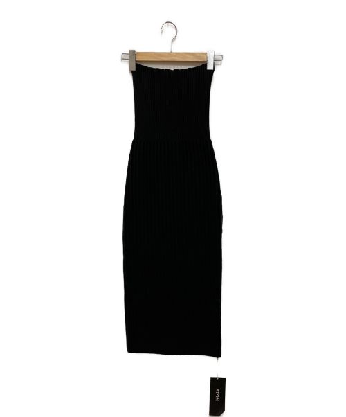ATON（エイトン）ATON (エイトン) コットンストレッチリブスカート ブラック サイズ:SIZE 2 未使用品の古着・服飾アイテム