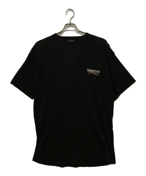 BALENCIAGA（バレンシアガ）BALENCIAGA (バレンシアガ) キャンペーンロゴTシャツ ブラック サイズ:Mの古着・服飾アイテム