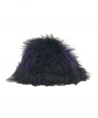 Needles）の古着「Bermuda Hat - Acrylic Fur / Blurred Dot」｜パープル×ブラック