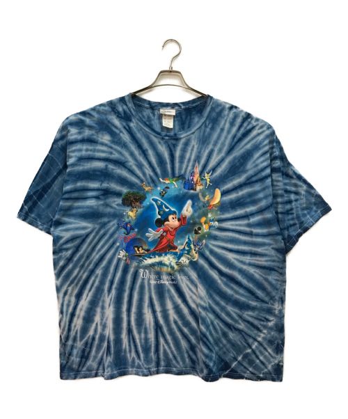 DISNEY（ディズニー）DISNEY (ディズニー) プリントTシャツ ブルー サイズ:3XLの古着・服飾アイテム