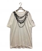 s'yteサイト）の古着「Chain Necklace Trompe-loeil T-shirt　チェーンネックレストロンプルイユTシャツ」｜ホワイト