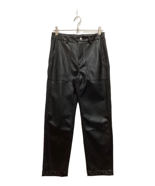 ALLEGE（アレッジ）ALLEGE (アレッジ) フェイクレザーパンツ ブラック サイズ:1の古着・服飾アイテム