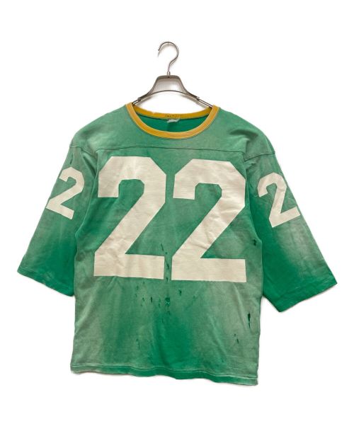 JACKSON MATISSE2（ジャクソンマティス）JACKSON MATISSE2 (ジャクソンマティス) No.22 Football Tee グリーン サイズ:Mの古着・服飾アイテム