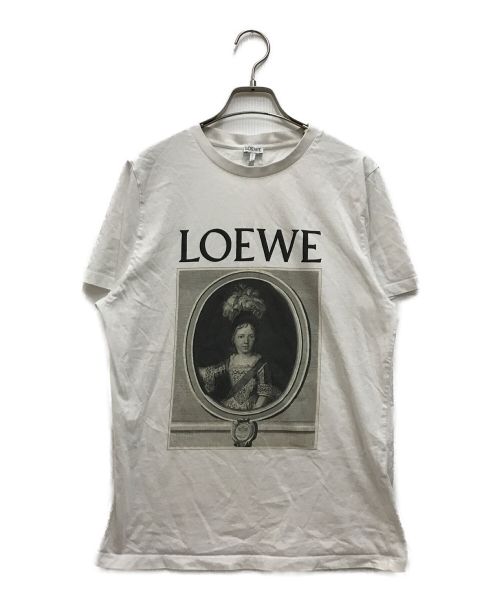 LOEWE（ロエベ）LOEWE (ロエベ) プリントTシャツ　ポートレートTシャツ ホワイト サイズ:Mの古着・服飾アイテム