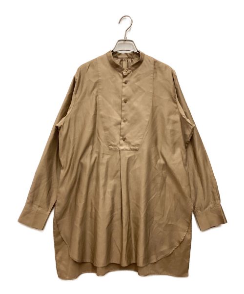 MACPHEE（マカフィー）MACPHEE (マカフィー) コットンモールスキン チュニックシャツ ブラウン サイズ:36の古着・服飾アイテム