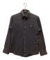 BURBERRY BLACK LABEL（バーバリーブラックレーベル）の古着「総柄ボタンダウンシャツ」｜ネイビー