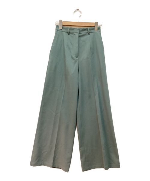 CLANE（クラネ）CLANE (クラネ) WAIST SLIM WIDE PANTS　ウエストスリムワイドパンツ ブルー サイズ:1の古着・服飾アイテム