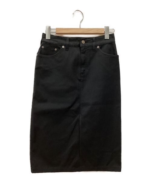 GUCCI（グッチ）GUCCI (グッチ) バッグスリットスカート ブラック サイズ:38の古着・服飾アイテム