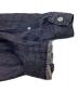 中古・古着 MARKA (マーカ) ノーカラーデニムジャケット　リネン インディゴ サイズ:1：5000円