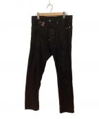 Vivienne Westwoodヴィヴィアンウエストウッド）の古着「ボタンフライパンツ　レーヨン混パンツ」｜ブラック