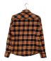 Vivienne Westwood (ヴィヴィアンウエストウッド) ネルシャツ　アシンメトリー　変形 オレンジ サイズ:46：5800円