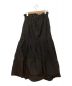 SALON adam et rope' (サロンアダムエロペ) タフタティアードスカート　ロングスカート ブラック サイズ:F：4800円