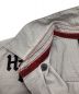 中古・古着 HARLEY-DAVIDSON (ハーレーダビッドソン) 半袖シャツ　バックロゴ刺繍　ドット　レッドステッチ グレー サイズ:S：5000円