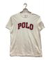 POLO RALPH LAUREN（ポロ・ラルフローレン）の古着「アーチロゴTシャツ　クルーネック　星条旗ワッペン」｜ホワイト