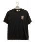 BURBERRY（バーバリー）の古着「ロゴ刺繍Tシャツ HESFORD Equestrian Knight　TB刺繍　ホースロゴ」｜ブラック