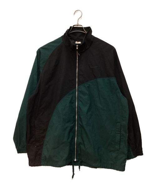 NIKE（ナイキ）NIKE (ナイキ) ナイロンジャケット グリーン×ブラック サイズ:XLの古着・服飾アイテム
