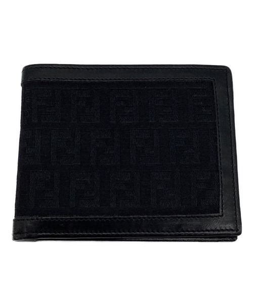 FENDI（フェンディ）FENDI (フェンディ) 2つ折り財布 ブラックの古着・服飾アイテム