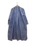 HAVERSACK (ハバーサック) ギャザーシャツドレス　ロング　マキシ　オーバーサイズ ブルー サイズ:1：6000円